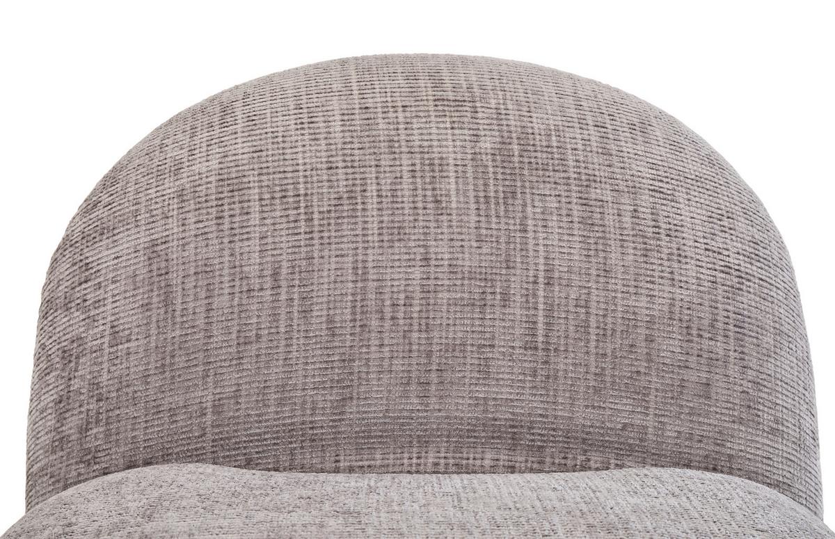 FOTEL KATE - jasnoszary/czarny, Trend, metal/tkanina (75/66/87cm) - P & B