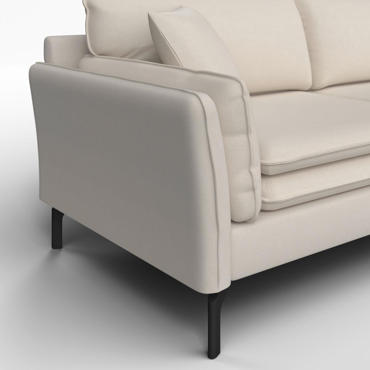 Coltar LANI - culoare natur, Modern, lemn/metal (296/86/170cm) - Bessagi Home