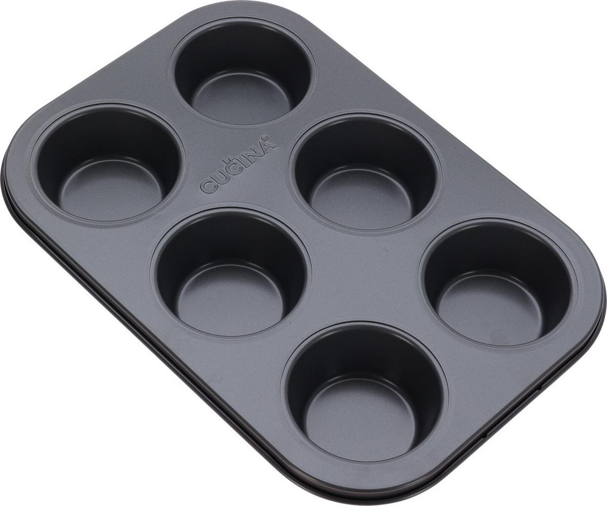 Muffinforma Red - fekete, fém (26,5/18,5/3cm)