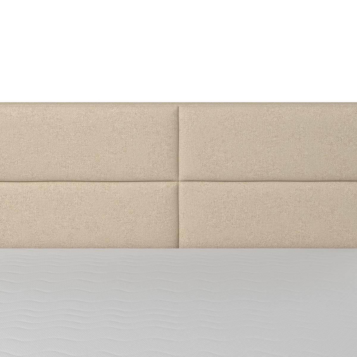 Box Ágy Lily - bézs, Modern, textil/fa (180/200cm) - Bessagi Home
