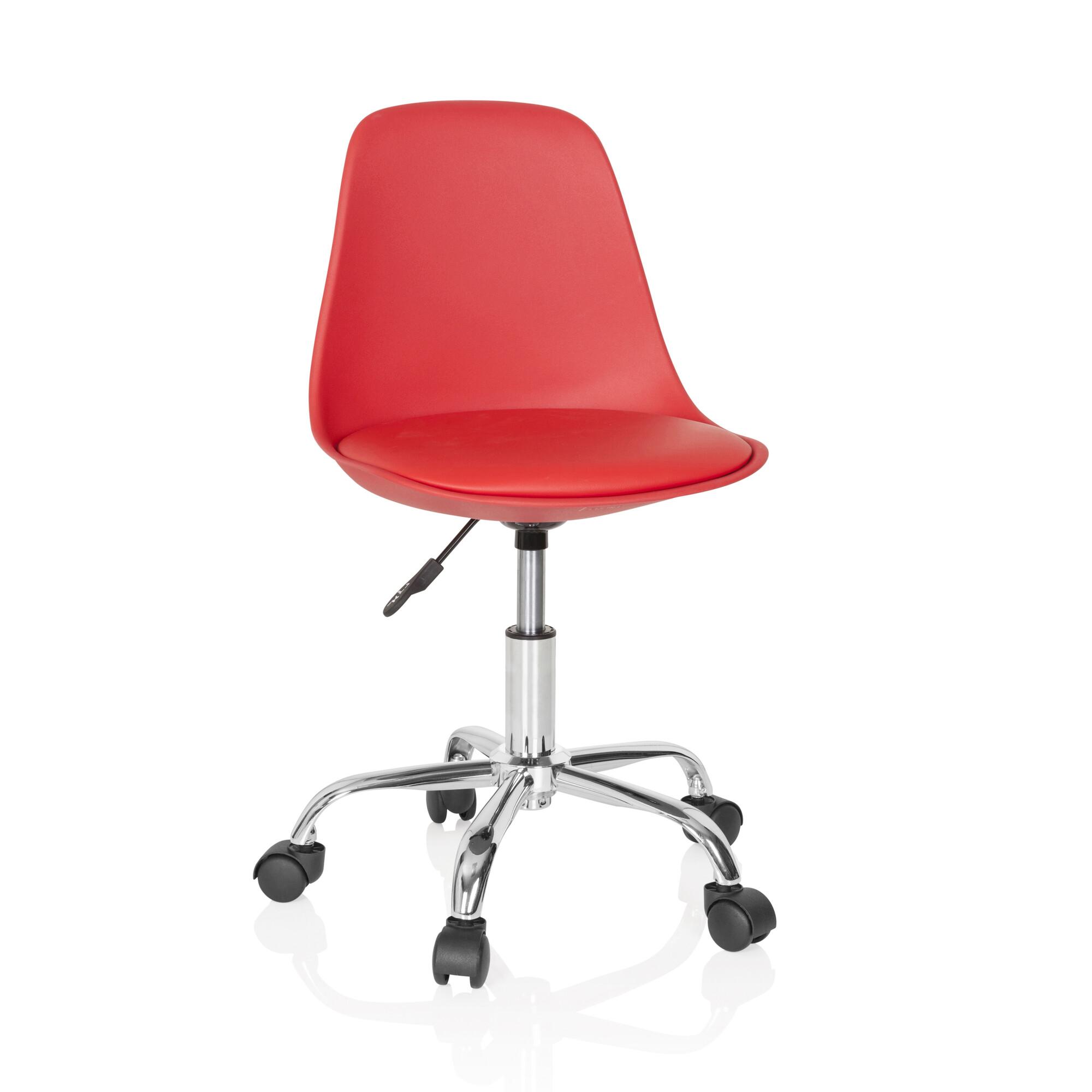 Jugenddrehstuhl Fancy II ca. 40x72-82x44 cm Rot - Rot, Basics, Kunststoff/Textil (40/72-82/44cm) - MID.YOU