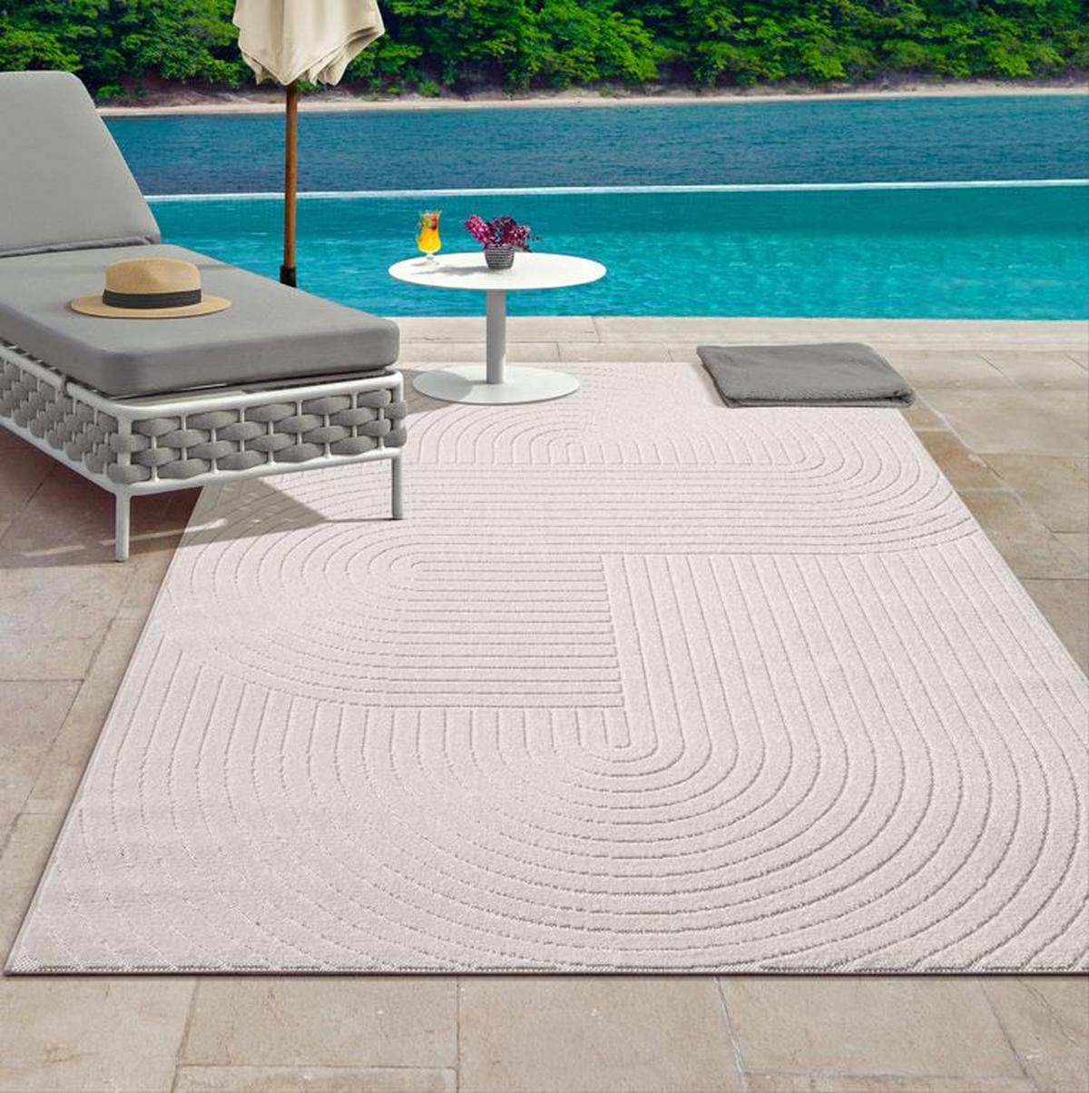 Outdoorteppich Tenerife Plus Creme ca. 240x340cm - Creme, KONVENTIONELL, Textil (240/340cm) - Novel