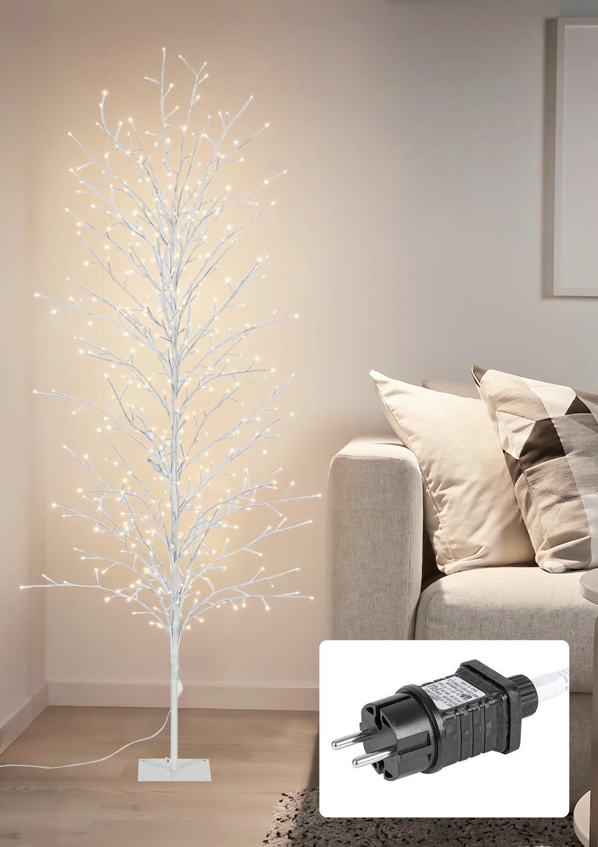 LED-Dekoleuchte Bree Weiß max. 4,5 Watt - Weiß, Design, Kunststoff/Metall (200cm) - Mömax