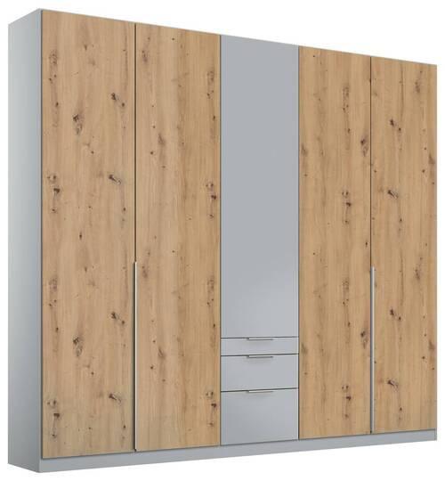 DULAL USI ROTATIVE ALABAMA - gri deschis/stejar Artisan, Modern, material pe bază de lemn (226/229/54cm)