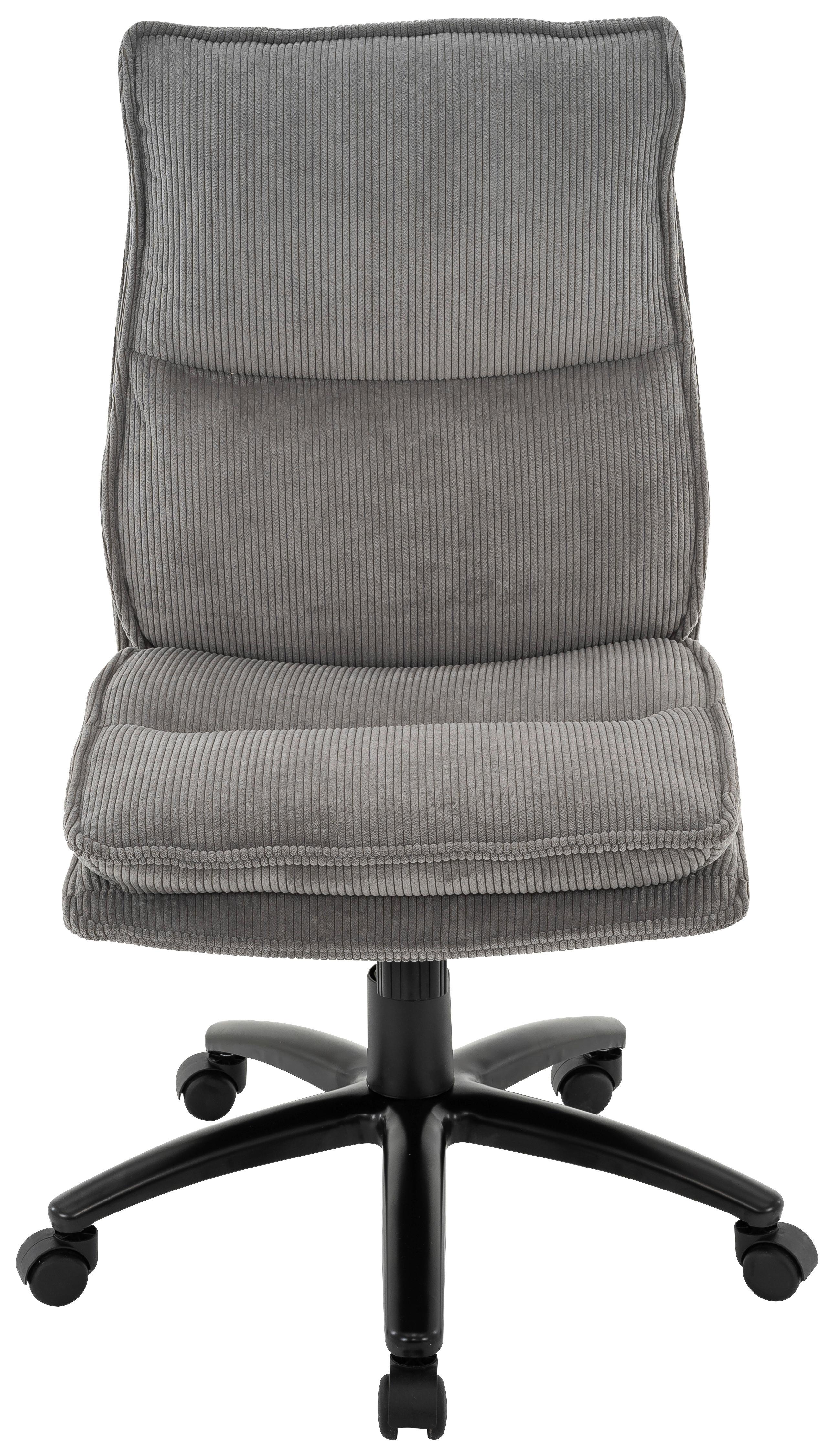 Uredska Stolica Bronx - siva/crna, Moderno, metal/tekstil (53/99-109/67cm) - Modern Living