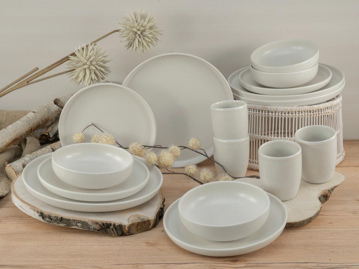 Kombinirani Servis Uno Offwhite, 16-Delni - bela, Basics, keramika - Creatable