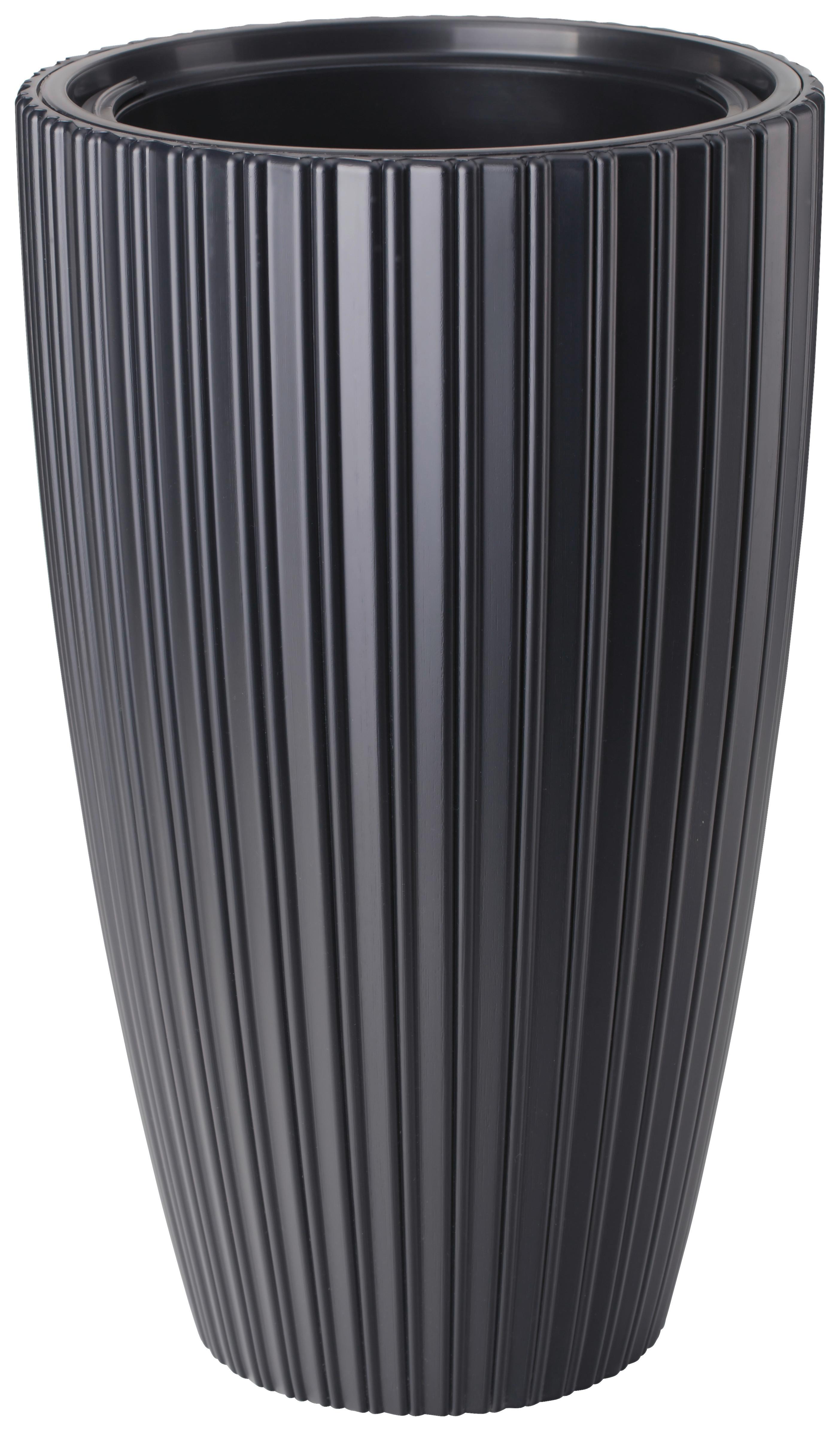 Okrasni Lonček Mira 40 - antracit, Konvencionalno, umetna masa (39/58,0/38,5cm) - Mömax