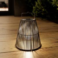 Solarleuchte Glow Schwarz Metall/Kunststoff - Schwarz, MODERN, Kunststoff/Metall (20,5/26/20,5cm) - Bessagi Garden