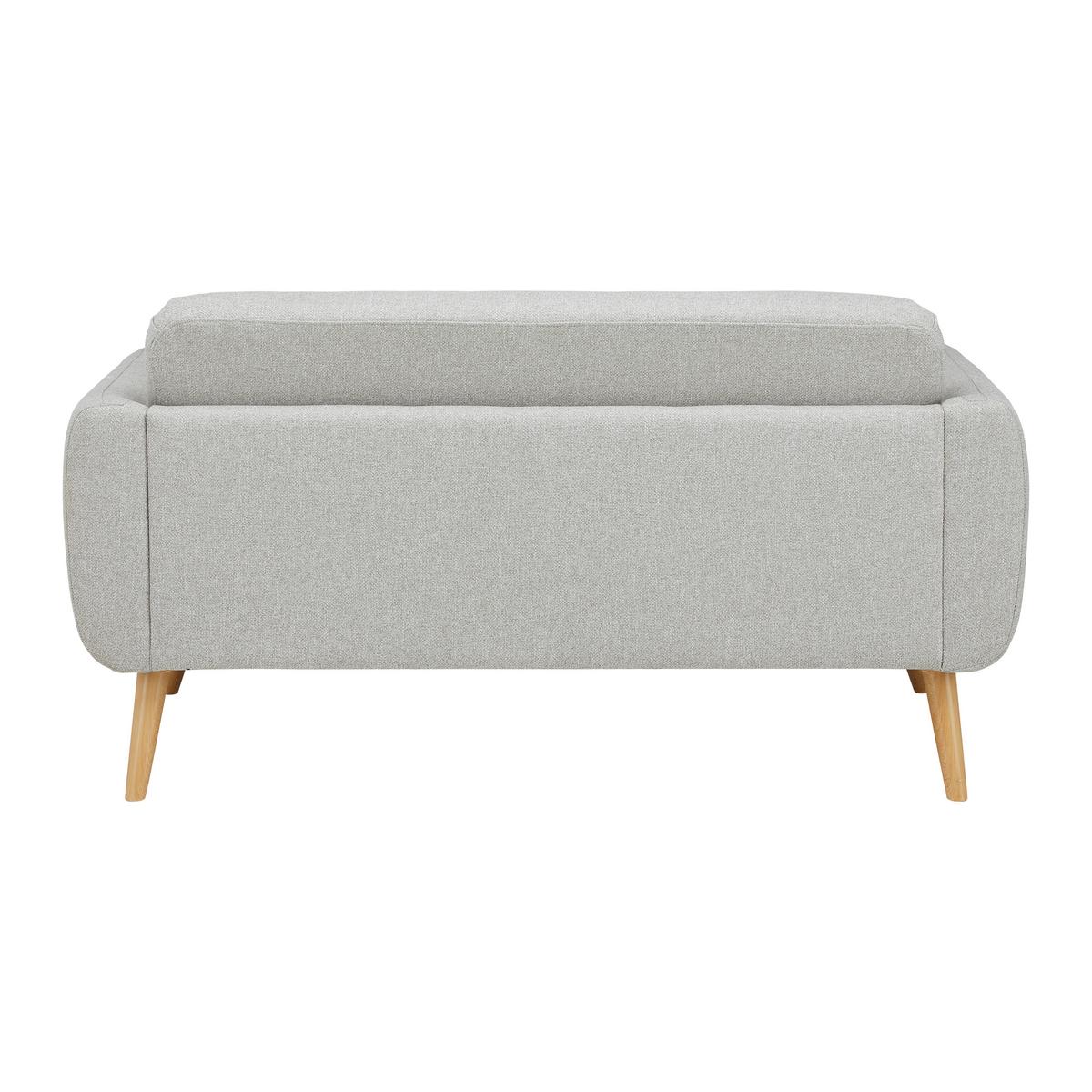 Sofa Pia Hellgrau Webstoff - Hellgrau/Naturfarben, MODERN, Holz/Textil (146/76/75cm) - Bessagi Home