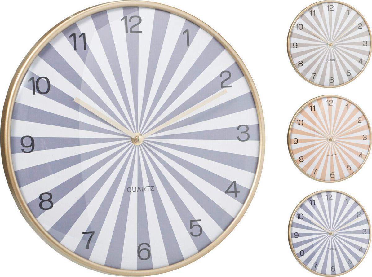 Falióra Eva - gyöngyház/homokszínű, műanyag (30/4,3cm)