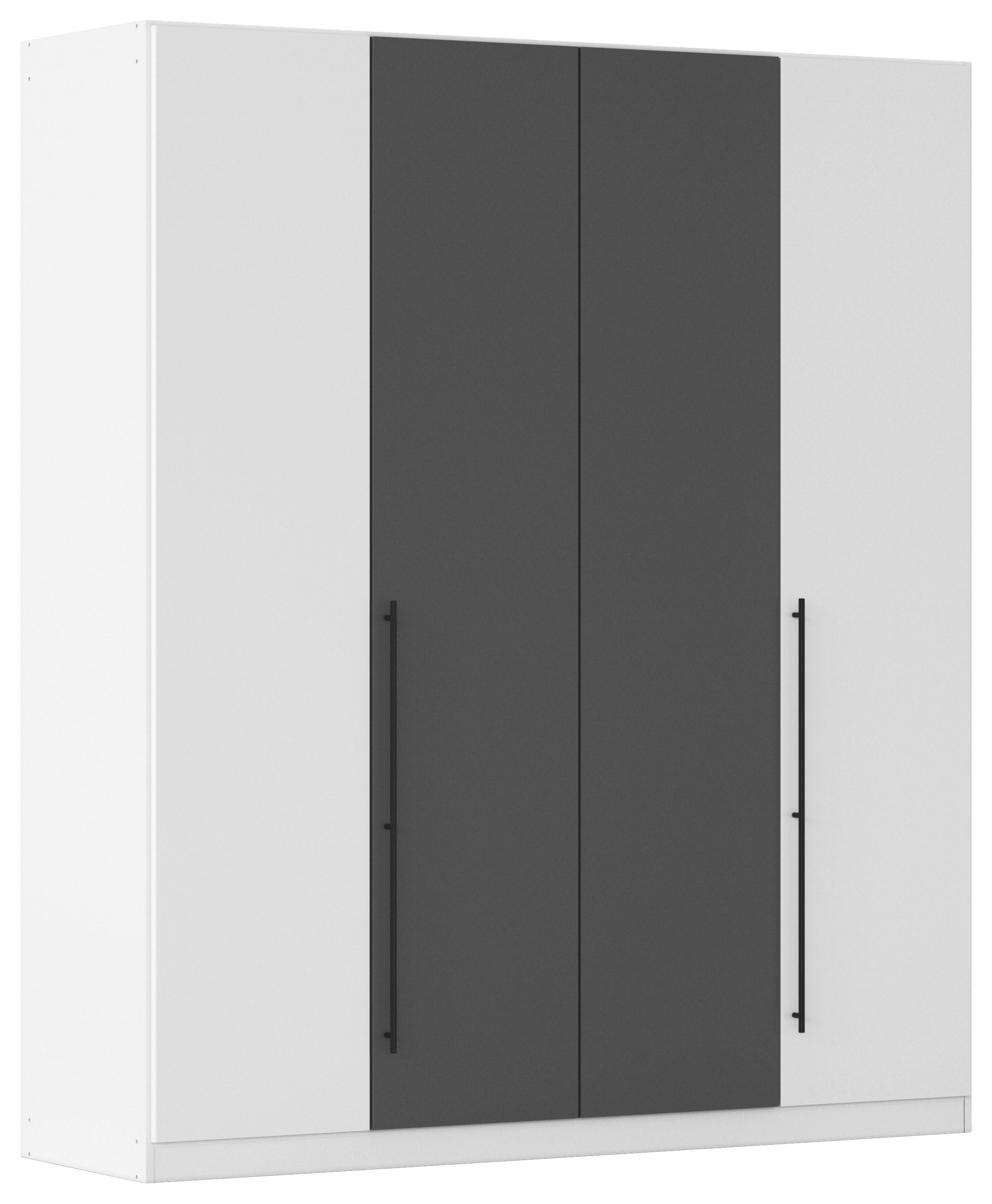 Șifonier Safari - alb/gri, Konventionell, material pe bază de lemn (181/210/54cm)