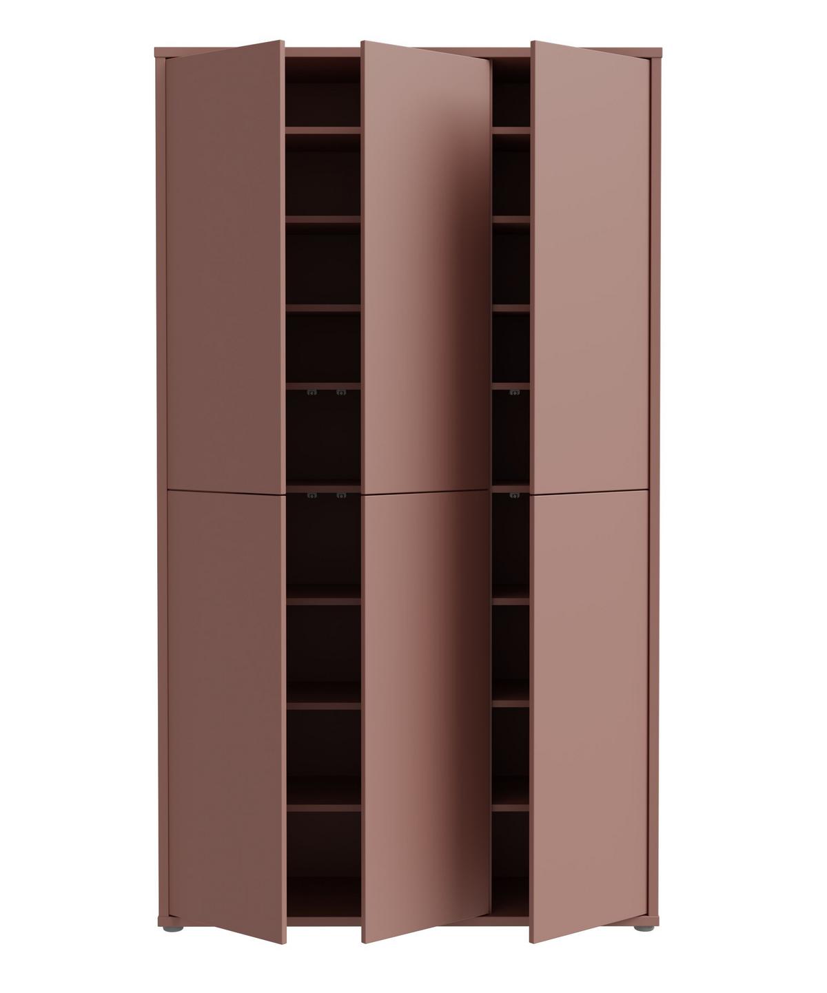 Ormar Za Cipele Alice - boje škriljevca/terakota, Moderno, drvni materijal (109,2/191,9/34,9cm) - Modern Living