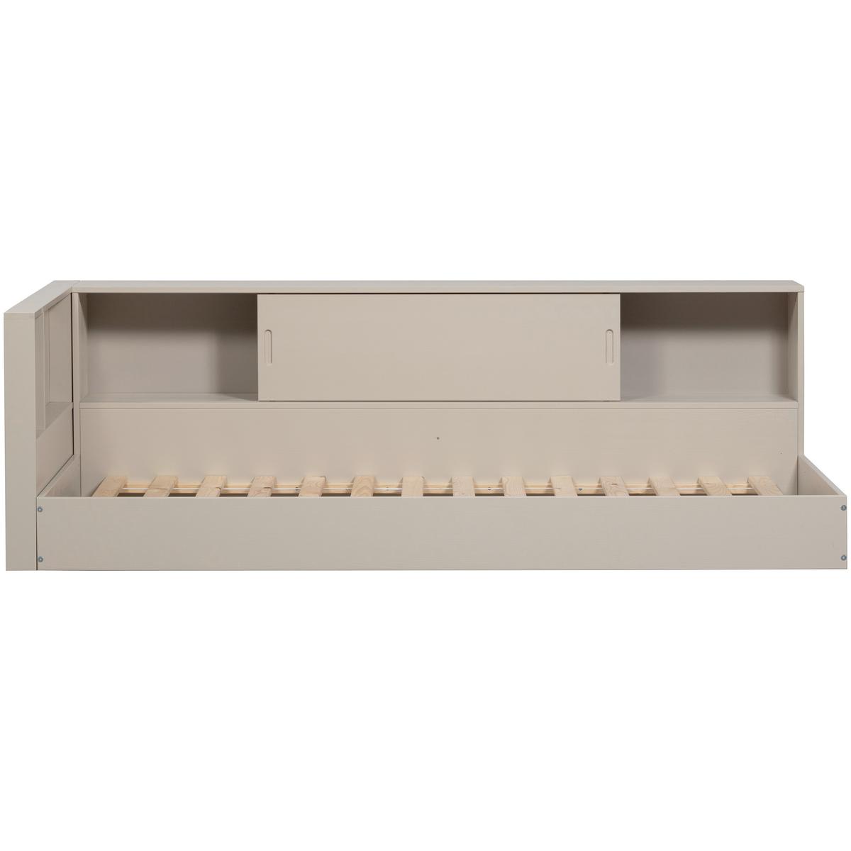 Bodenbett Carter Grau ca. 90x200 cm - Grau, Basics, Holz (90/200cm) - MID.YOU