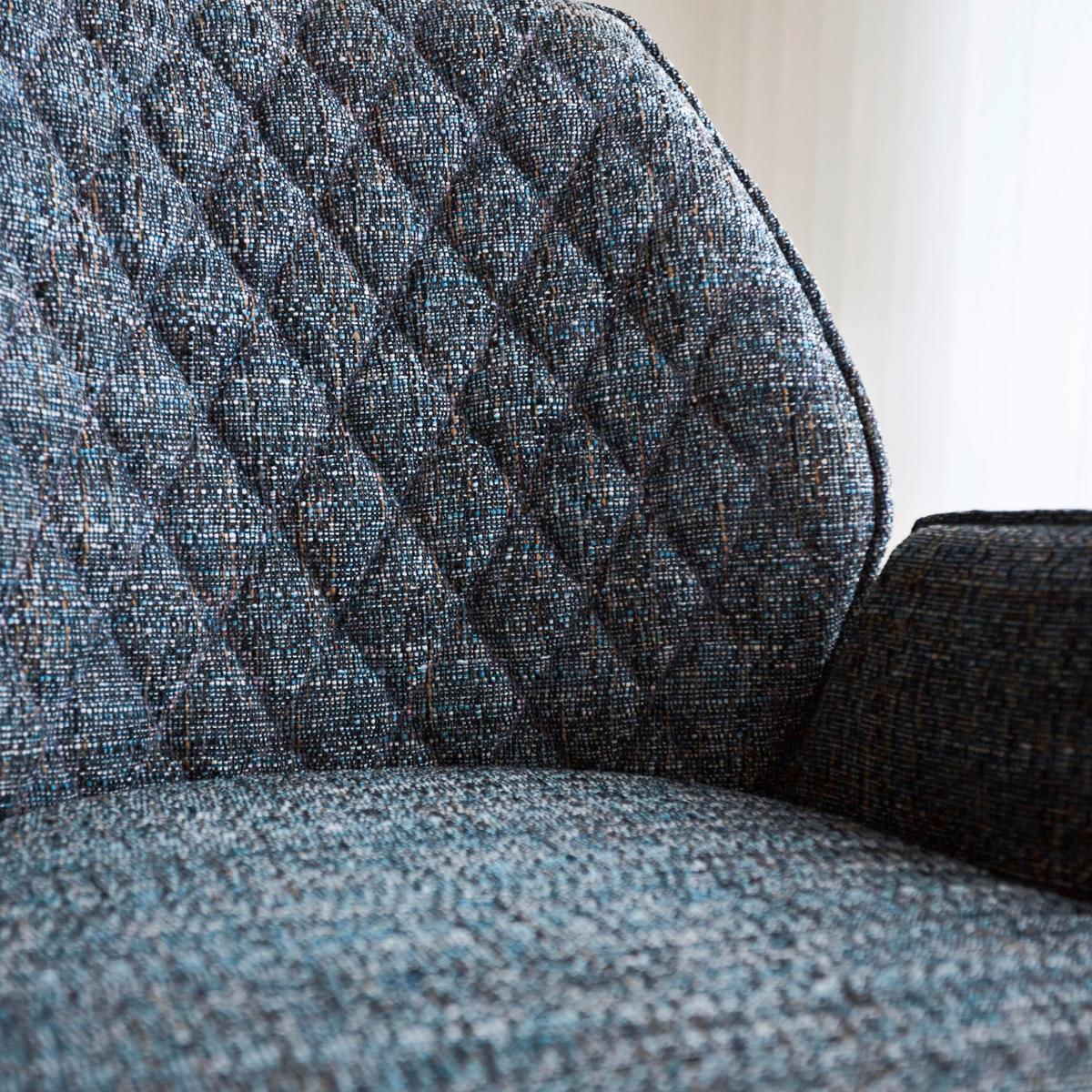 BARHOCKER-SET DONNY - Blau/Schwarz, Design, Textil/Metall (54/100/58cm) - MID.YOU