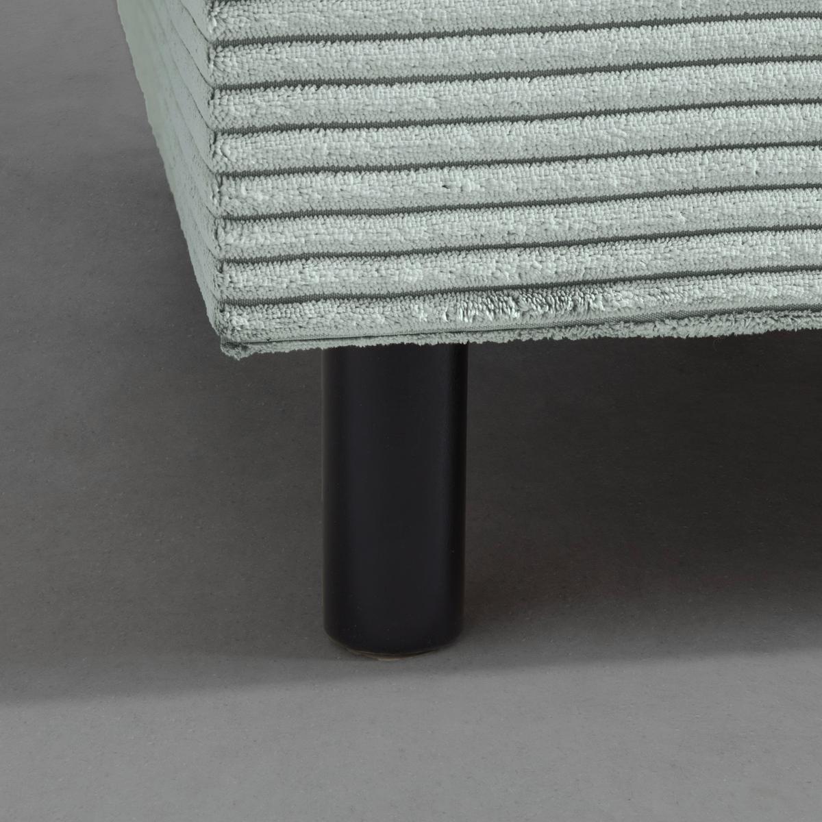Liege Nova Grau - Schwarz/Grau, MODERN, Holz/Textil (145/62/85cm) - Mömax