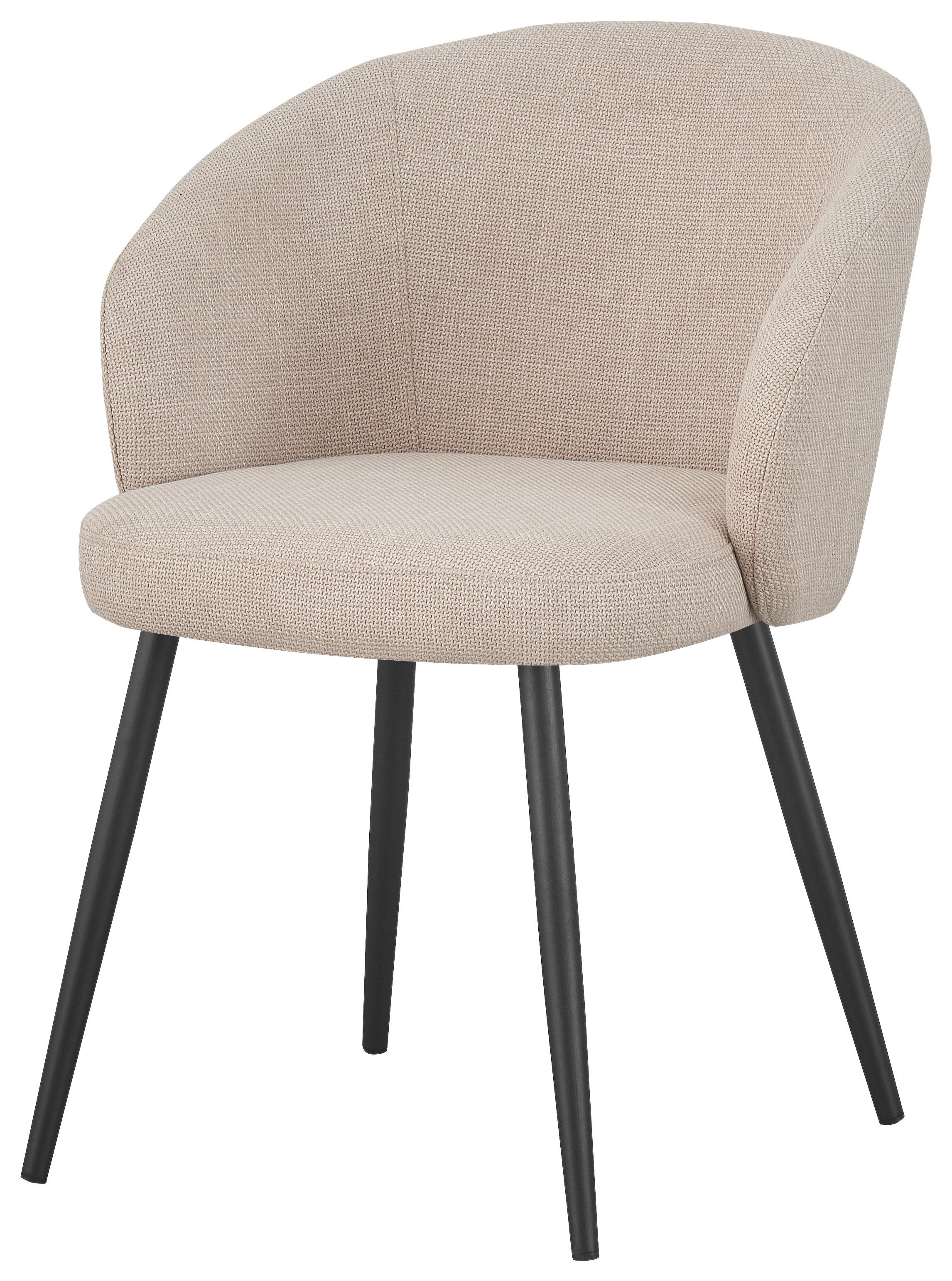 STOL NALA - beige/svart, Lifestyle, metall/textil (57/76/60cm) - Mömax