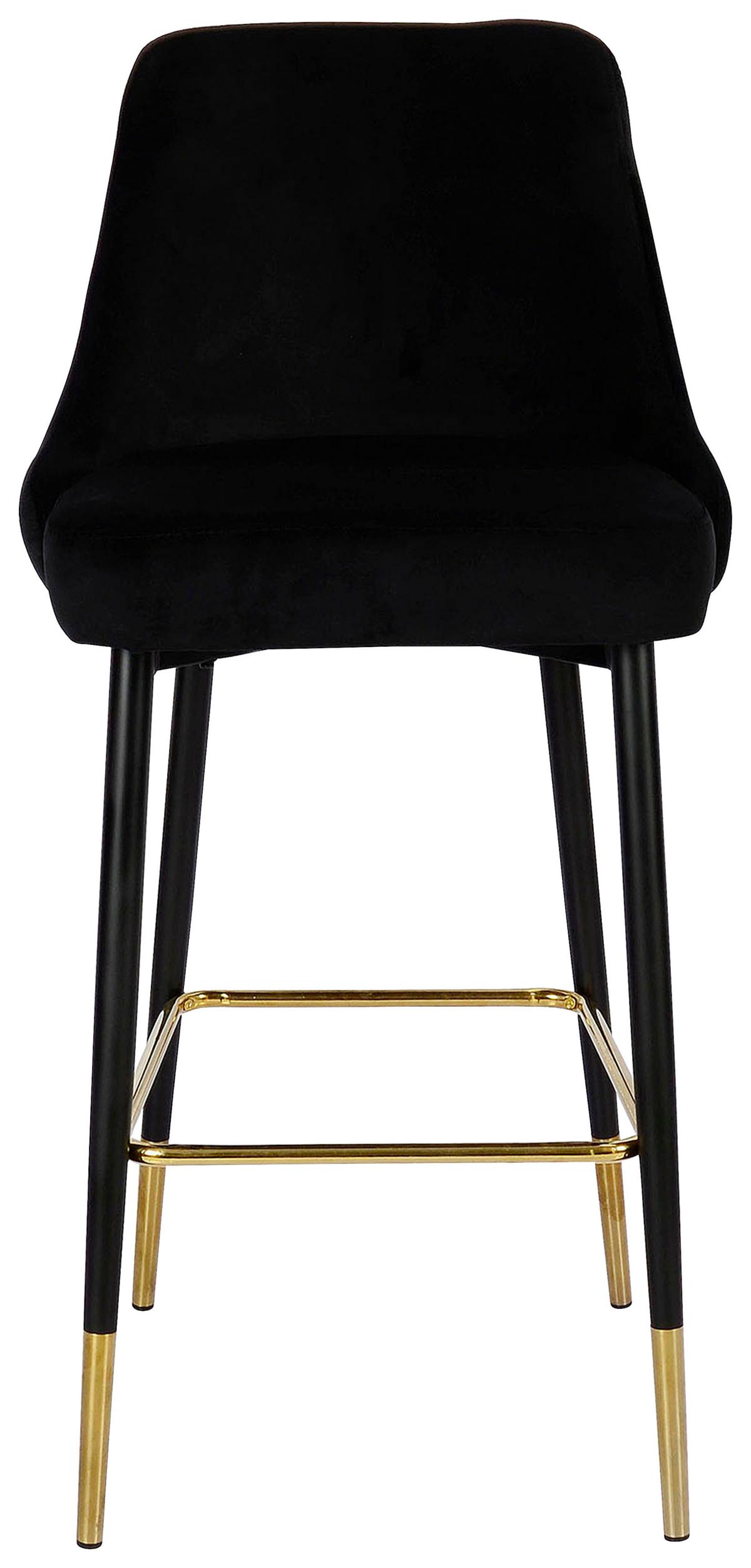 Bárszék Kzpjk-Blk - fekete, Design, textil/fém (53/110/57cm) - Kayoom