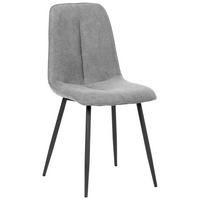 KRZESŁO LAGO - czarny/szary, Modern, metal/drewno (47/87/58cm) - P & B