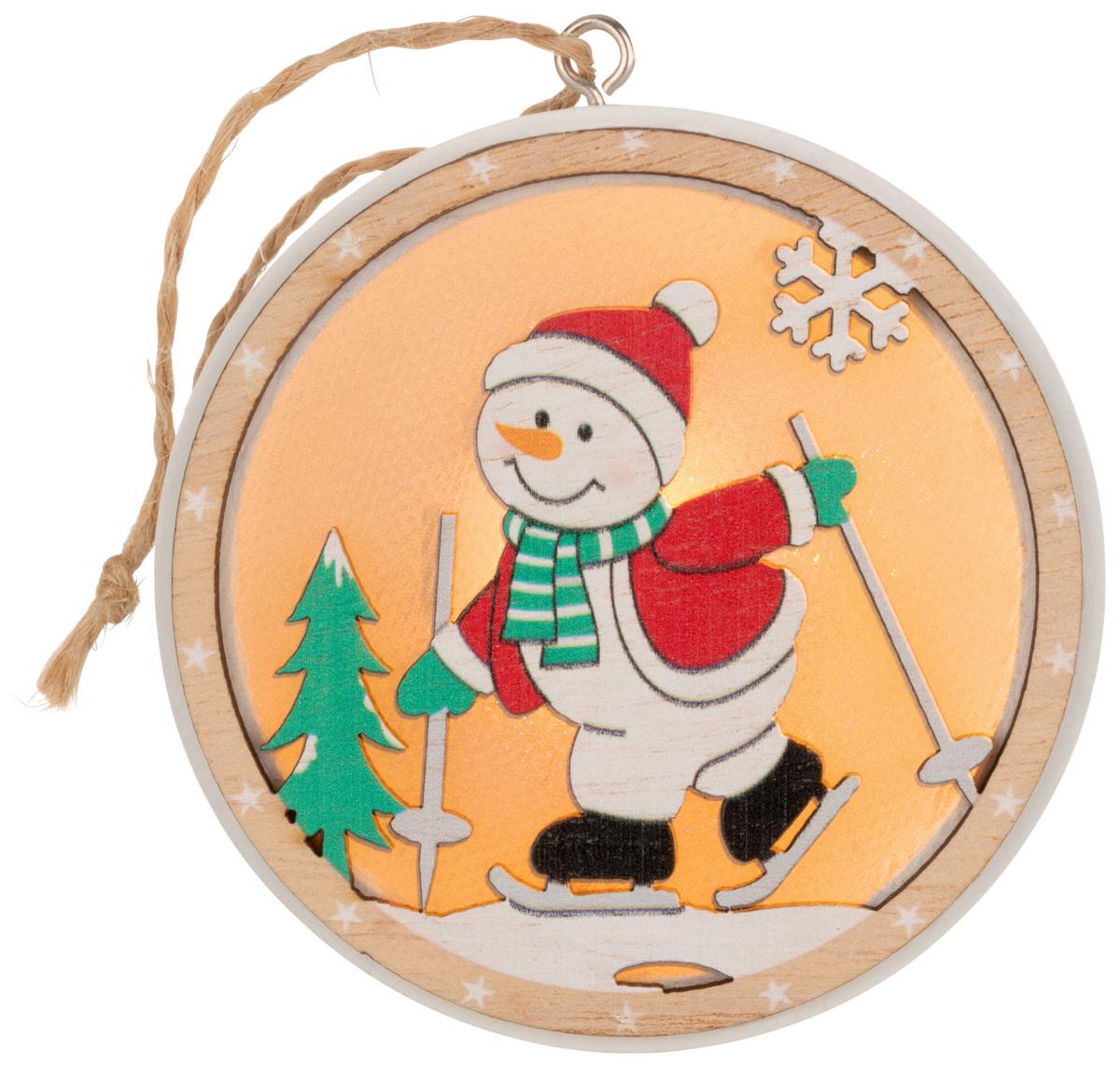 Led Díszlámpa Tio - fekete/piros, Konventionell, műanyag/fa (7,5/1,8cm) - Modern Living