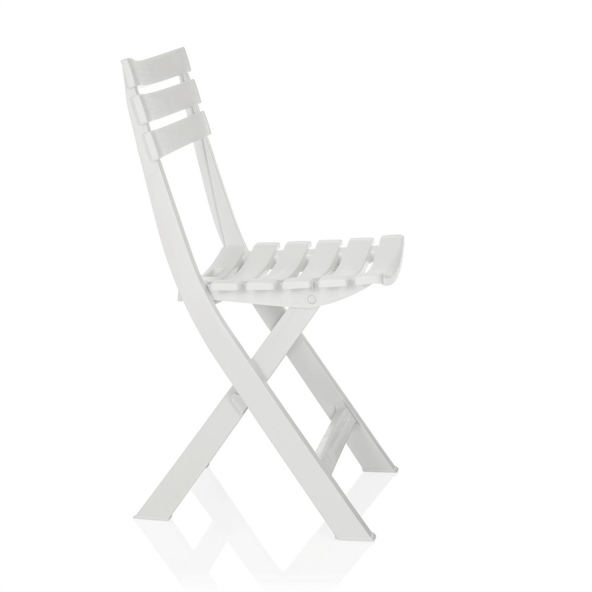 Zložljiv Stol Travano, Bela - bela, Moderno, umetna masa (42/80/45,5cm) - MID.YOU