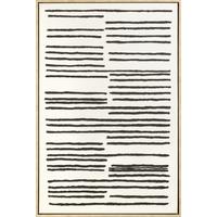 Keilrahmenbild Denise in Schwarz/Beige ca. 60x90cm - Beige/Schwarz, Holz/Kunststoff (60/90cm) - Premium Living