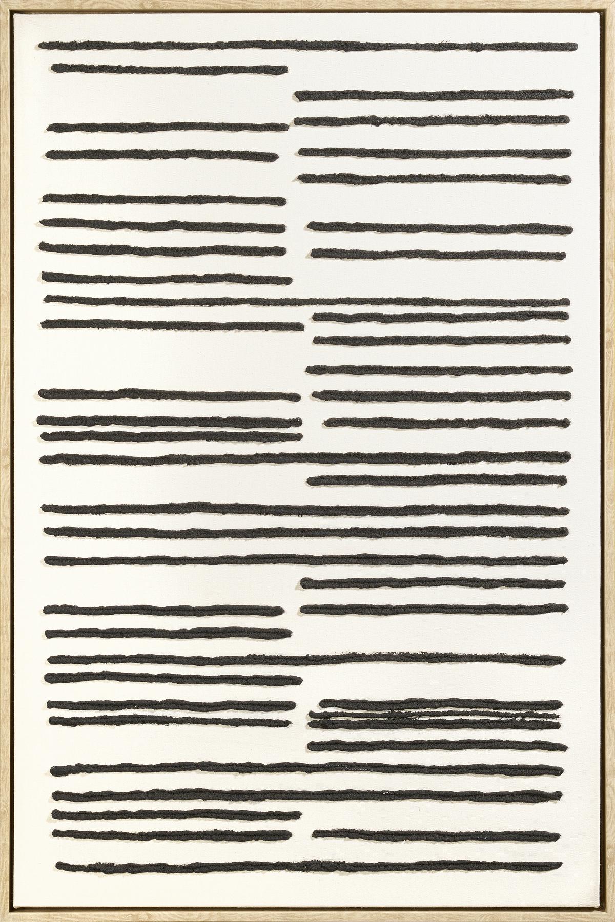 Keilrahmenbild Denise in Schwarz/Beige ca. 60x90cm - Beige/Schwarz, Holz/Kunststoff (60/90cm) - Premium Living