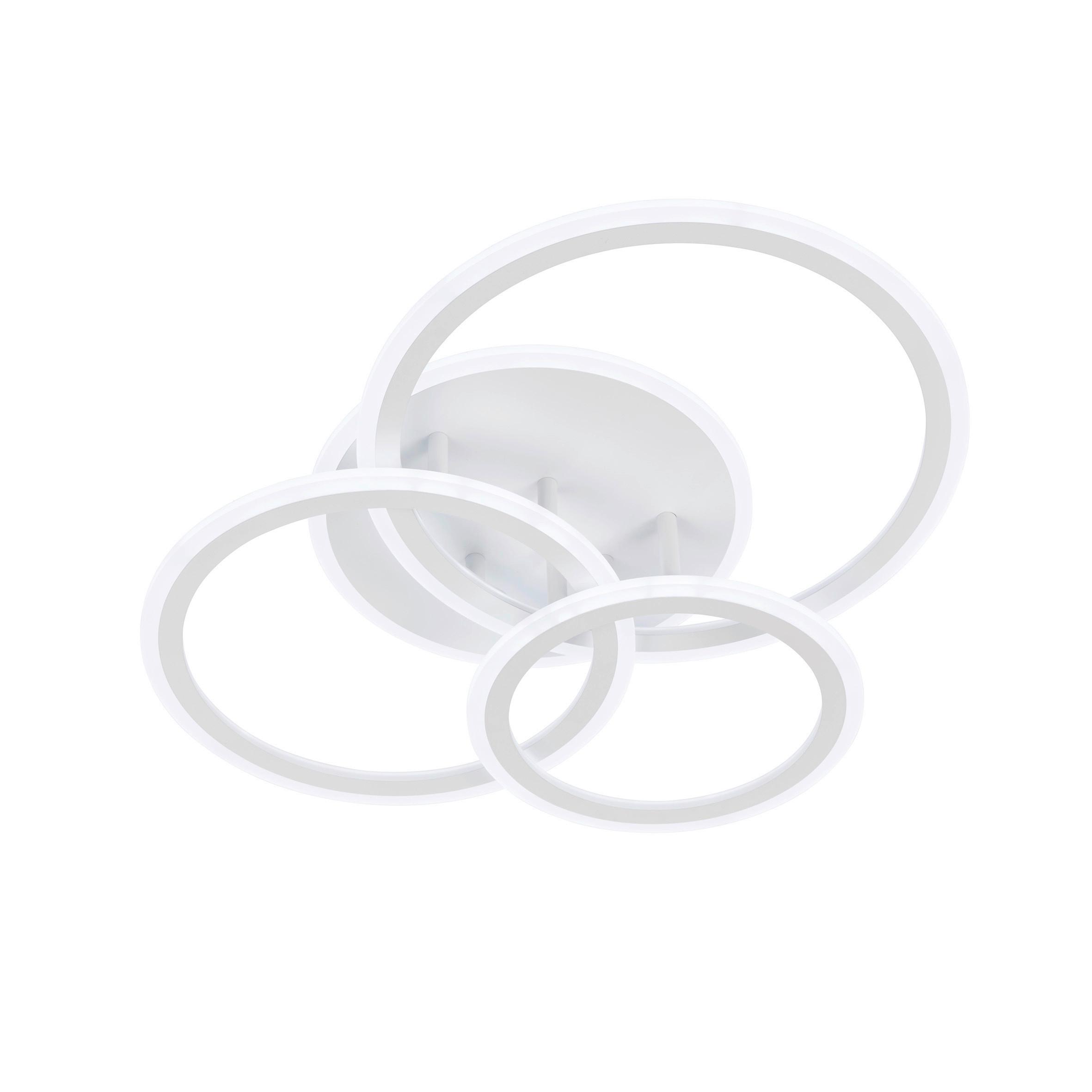 LAMPA SUFITOWA LED 21458 GELDER - biały, Design, tworzywo sztuczne/metal (50,50/60/12cm) - Fischer & Honsel