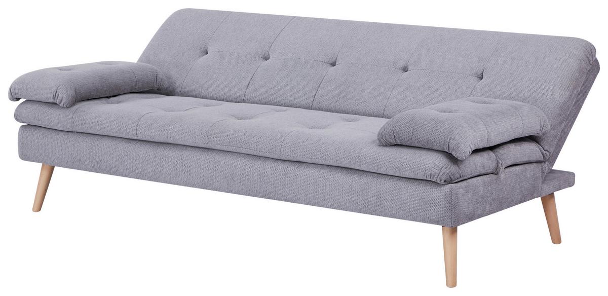 Zofa Armano, Posteljna Funkcija, Siva - siva/naravne barve, Basics, tekstil/les (190/83/87cm) - P & B