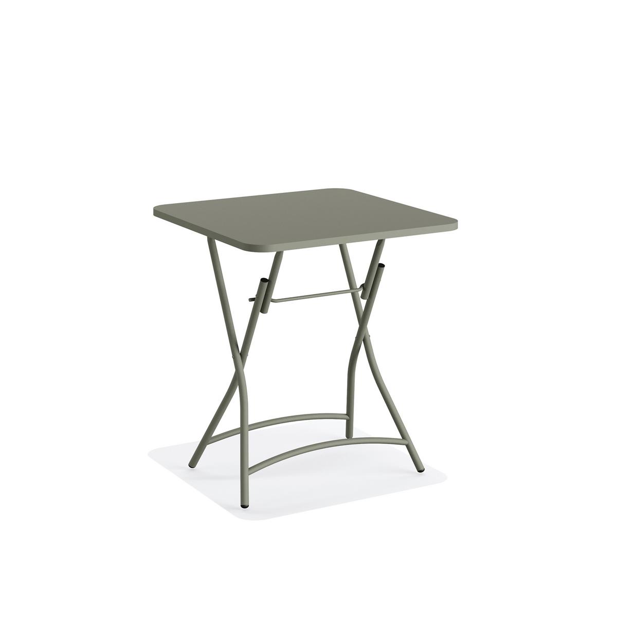 Klapptisch BREEZE in Grün ca. 6074x60 cm - Grün, LIFESTYLE, Metall (60/74/60cm) - Gardenson