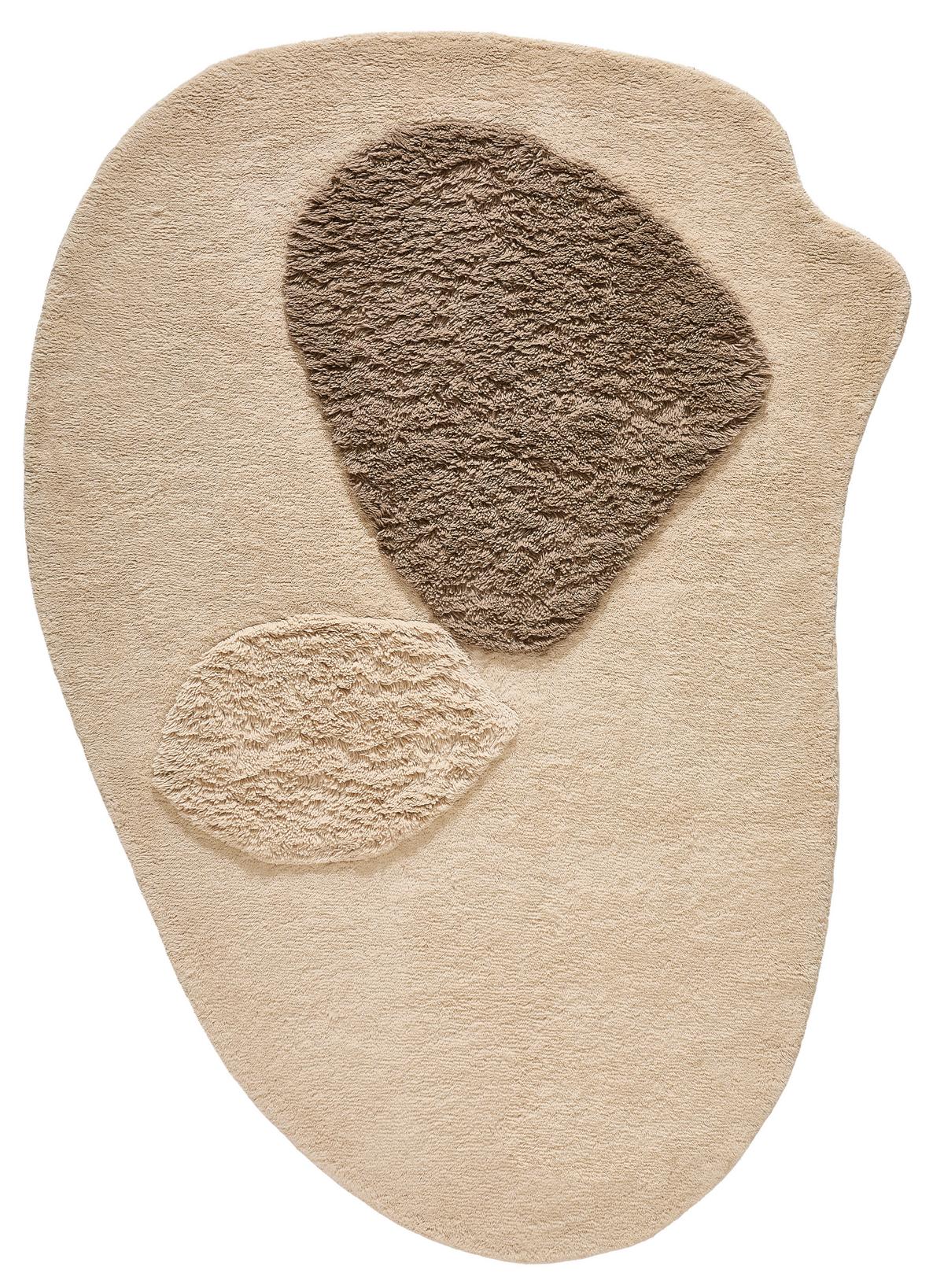 DYWAN TKANY RĘCZNIE ISLAND - beżowy, Natur, tkanina (160/230cm) - Novel