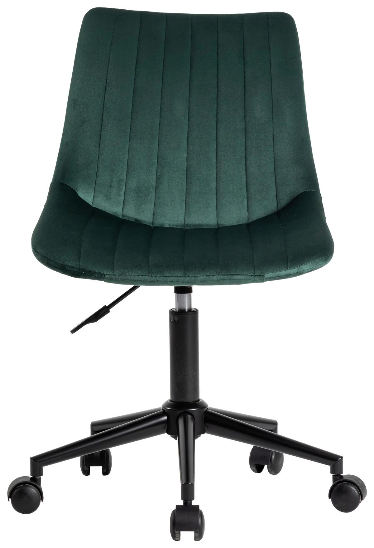 Uredska Stolica Blush - zelena/crna, Moderno, metal/tekstil (50/81-93/57cm) - Modern Living