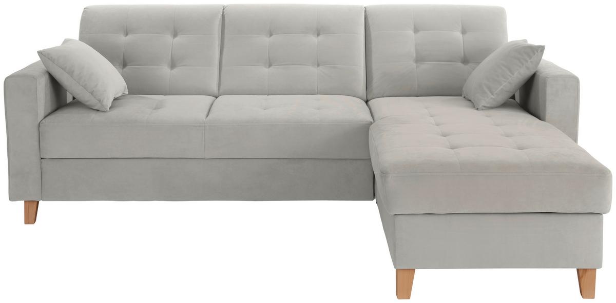 Colțar BERGEN - gri deschis, Design, textil (231/160cm) - Luca Bessoni