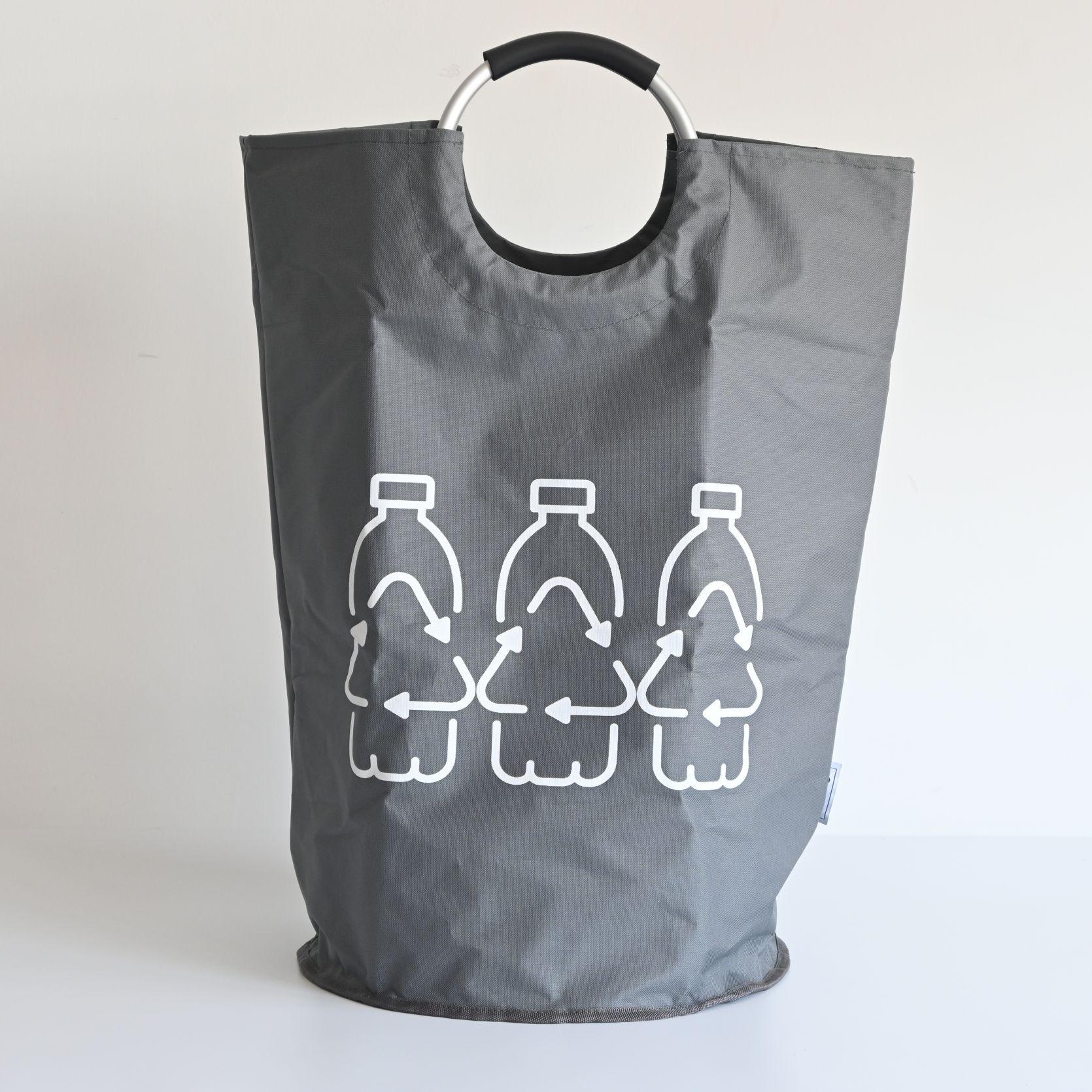 RETURKASSE FÖR PET-FLASKOR ANDRE - grå, Klassisk, metall/textil (38/72cm) - Mömax