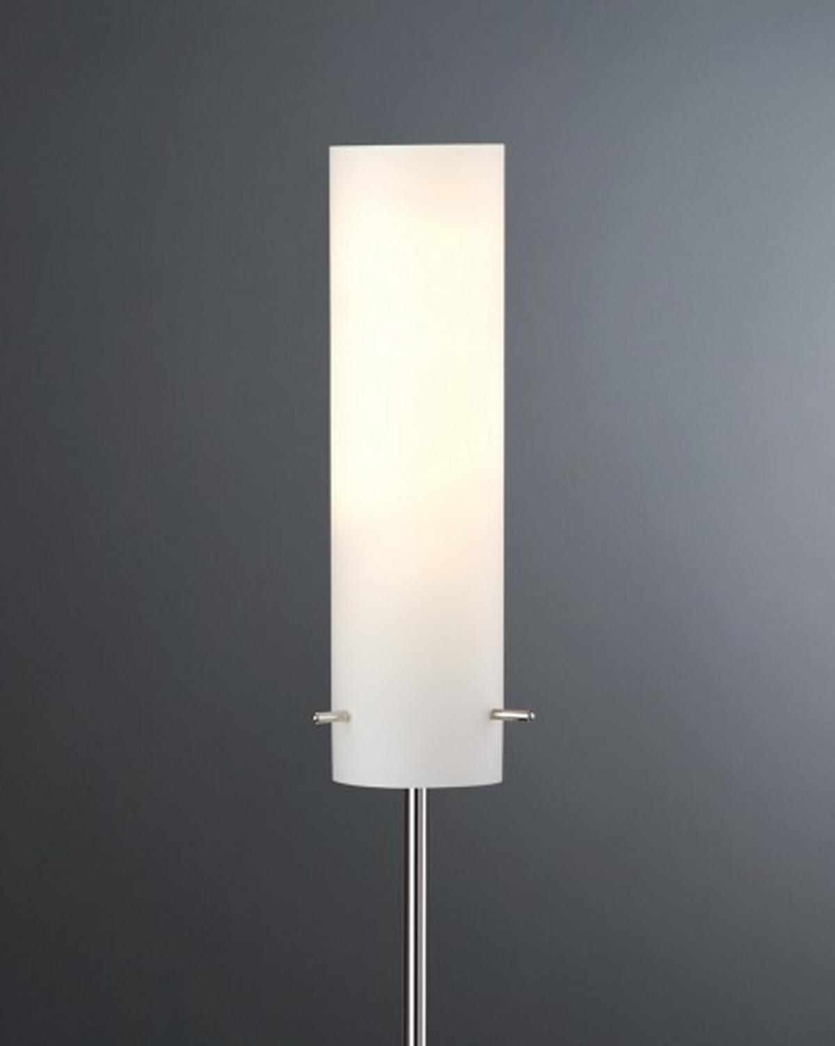 Schienensystem-Leuchtenschirm Livo in Weiß Ø ca. 7,5cm - Weiß, Design, Glas (7,5/28cm) - Paulmann