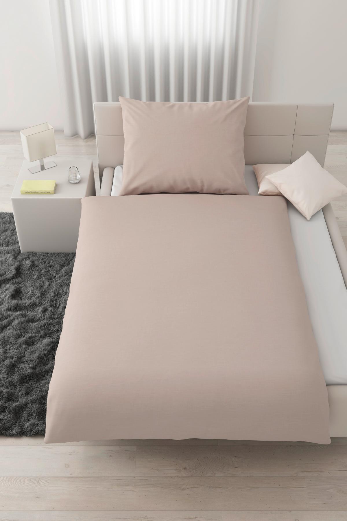 Bettwäsche Ilvy in Beige ca. 140x200cm - Beige, MODERN, Textil (140/200cm) - Modern Living