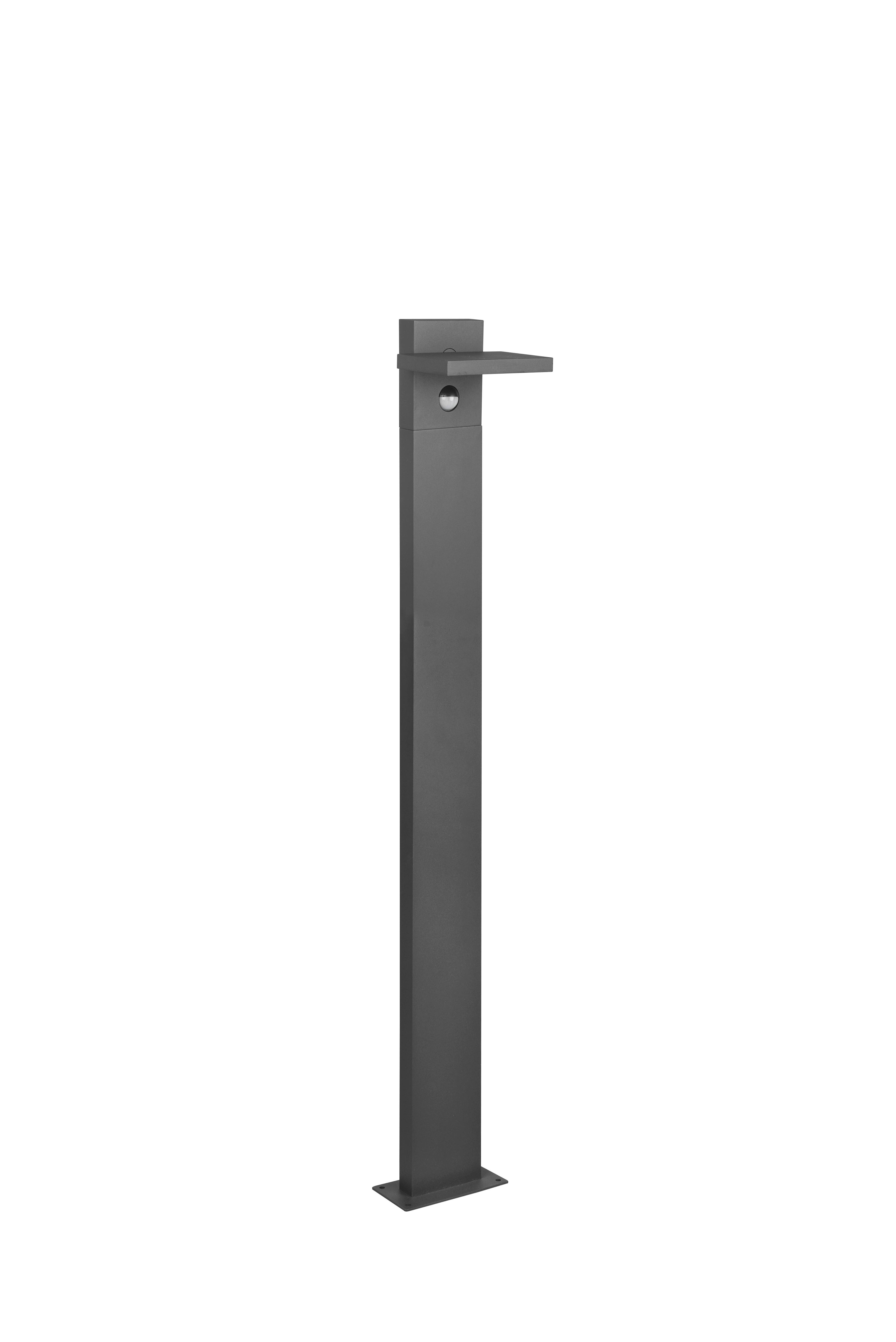 Wegleuchte Horton Anthrazit max. 8 Watt - Anthrazit/Weiß, Design, Kunststoff/Metall (100/15cm) - Trio Leuchten
