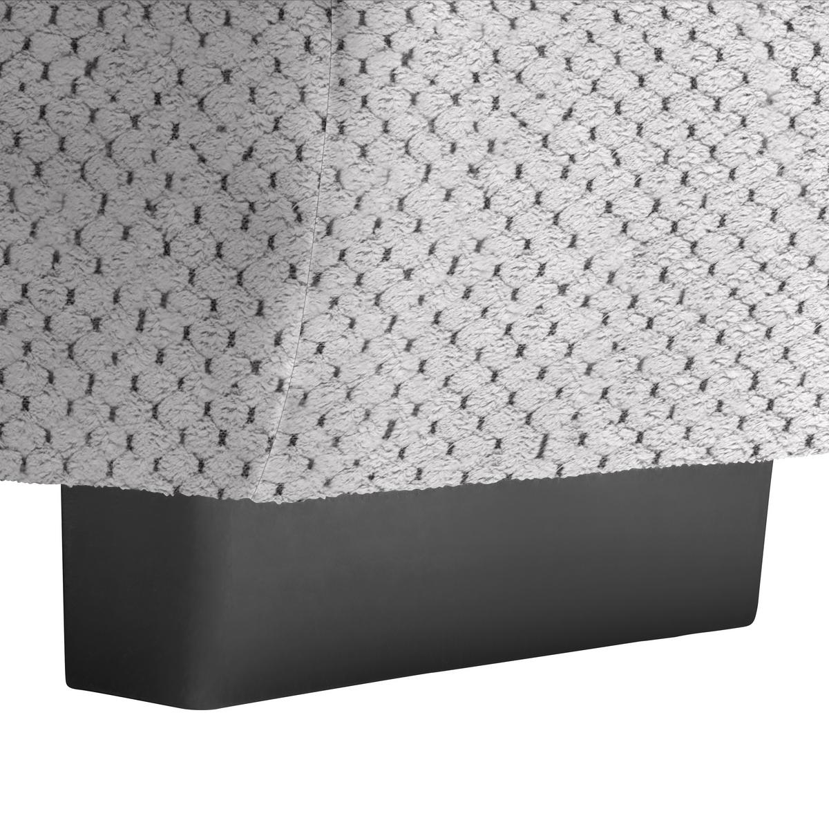 Wohnlandschaft Vivo Hellgrau - Hellgrau/Schwarz, MODERN, Kunststoff/Textil (317/63/179cm) - Premium Living