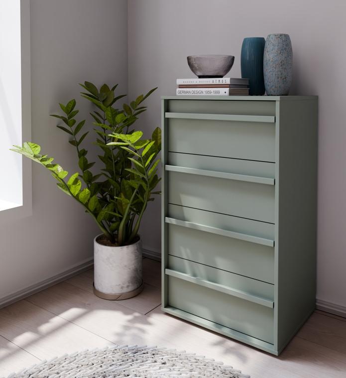 Komoda Cleo - boje kadulje, Moderno, drvni materijal (53,4/94,4/42cm) - Modern Living