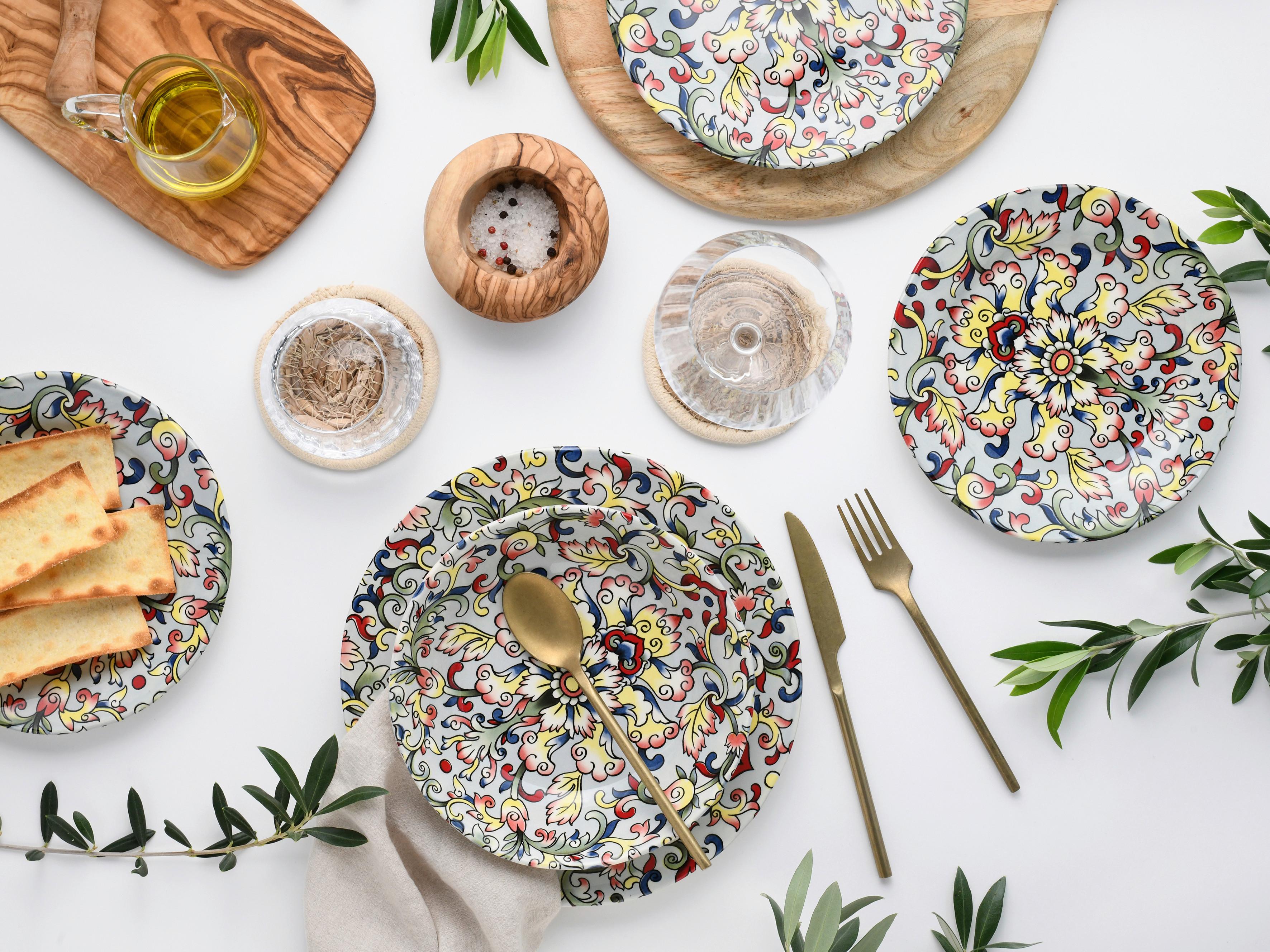 Jedilni Servis Arabesque, 18-Delni - večbarvno, Basics, keramika - Creatable