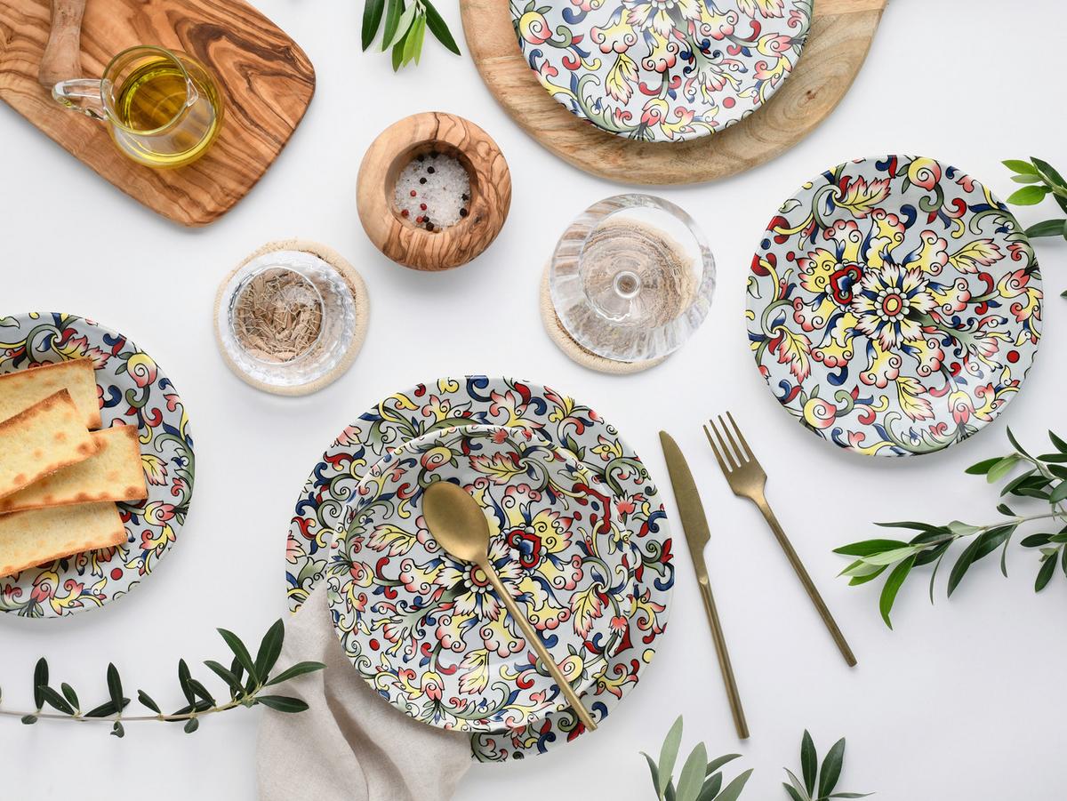 Jedilni Servis Arabesque, 18-Delni - večbarvno, Basics, keramika - Creatable