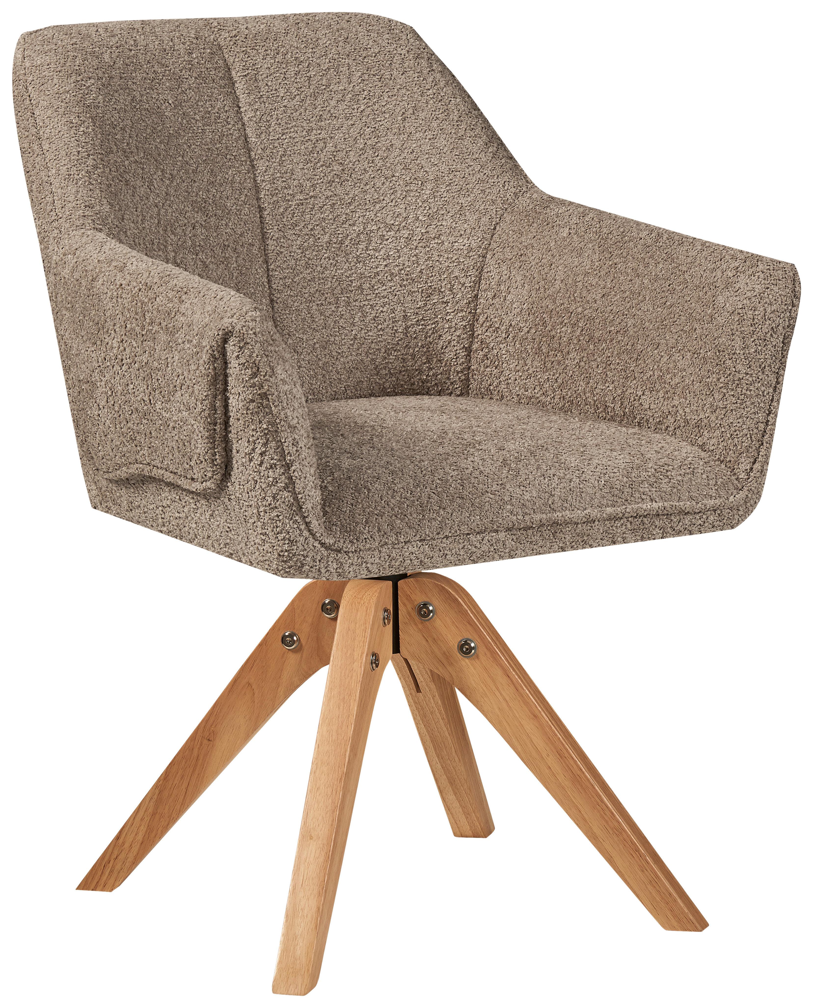 Karosszék Dian 225 - taupe, Modern, textil/fa (60/86,5/63,5cm) - Kayoom