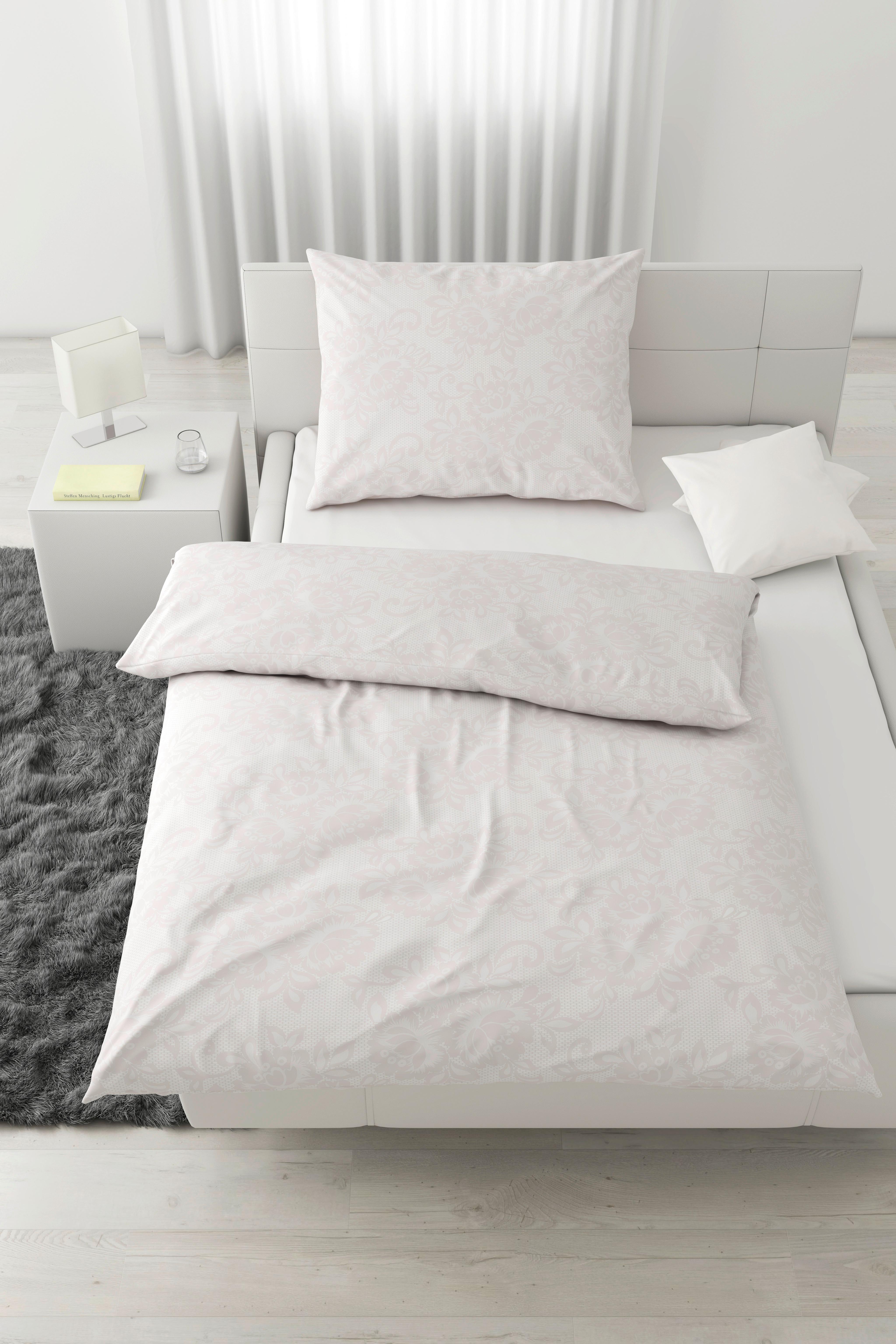 BETTWÄSCHESET SENTA XXL - Weiss, Romantik / Landhaus, Textil (200/210cm) - Modern Living