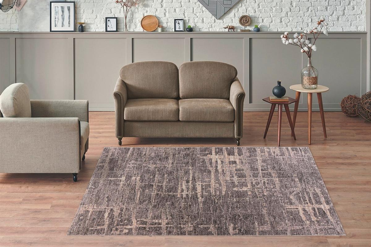 FLACHWEBETEPPICH JAKA 325 GRAU - Grau, Konventionell, Textil (80/150cm) - Kayoom