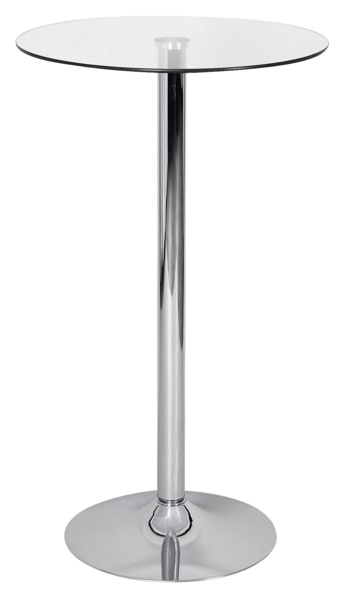 Stoječa Miza Zamora Ii - prosojno, Moderno, steklo (60/105cm) - MID.YOU