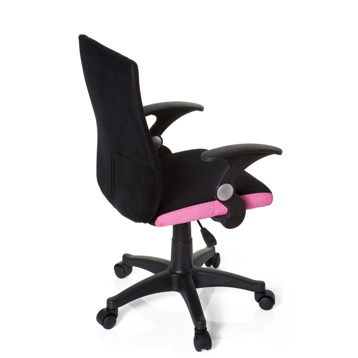 Mladinski Vrtljivi Stol Kiddy Pro Al, Črna, Roza - pink/črna, Basics, umetna masa (50/87-97/40cm) - MID.YOU