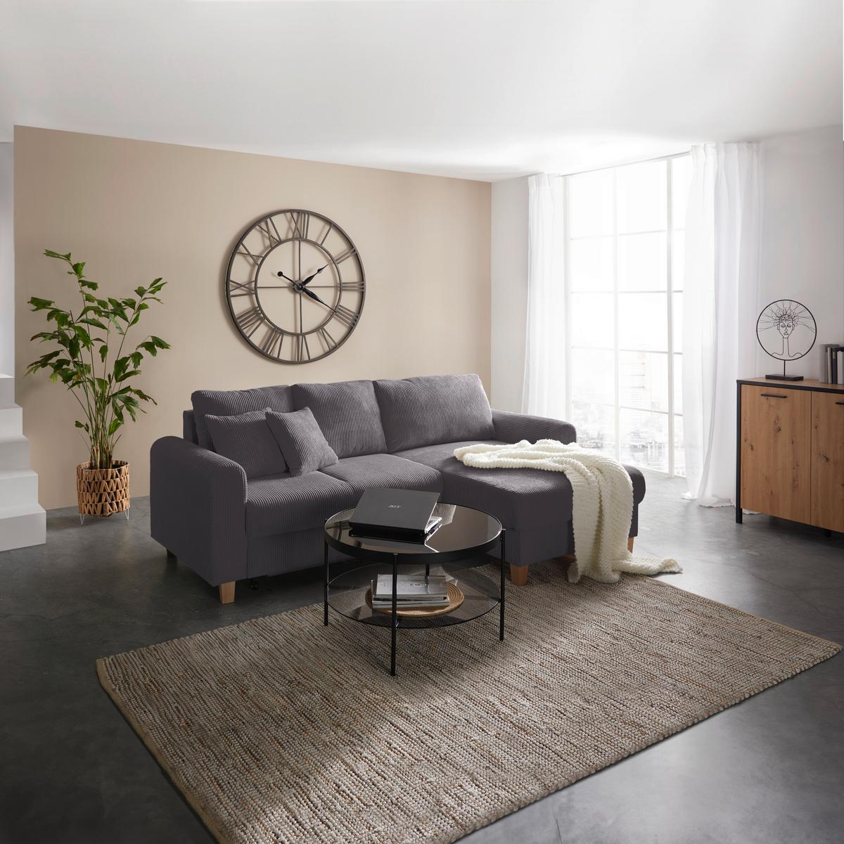 Coltar LILLE - grafit, Modern, textil (232/110/156cm) - Best Price