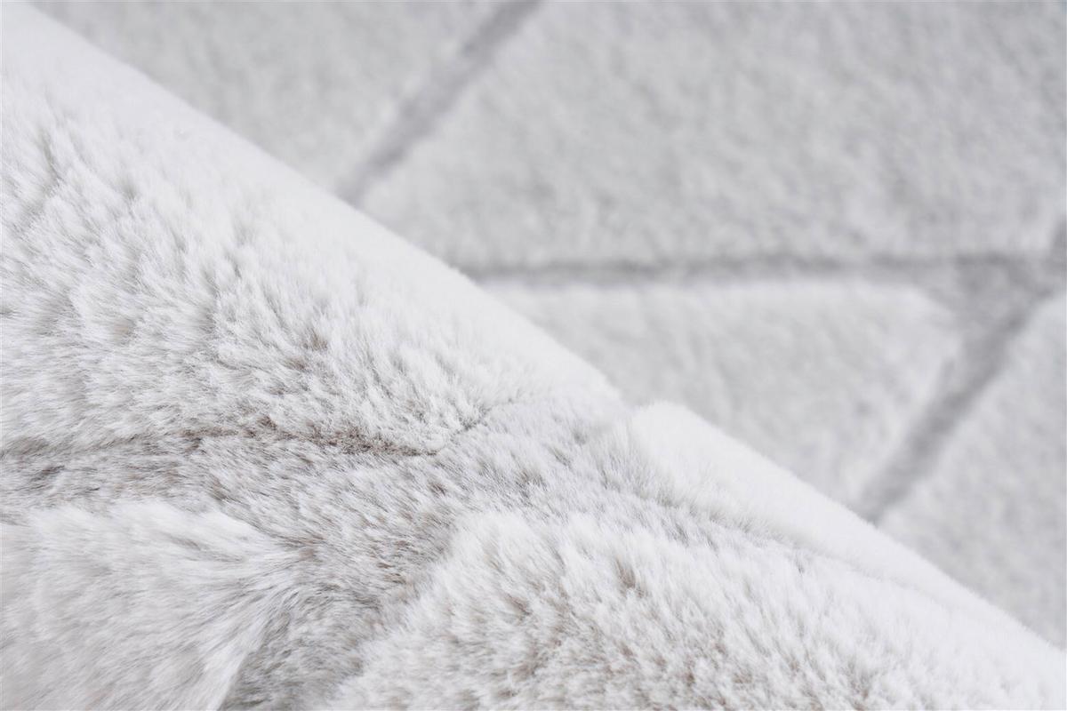 TEPPICH VIVICA 225 WEIß / GRAUBLAU - Weiss/Grau, Konventionell, Textil (160/230cm) - Kayoom