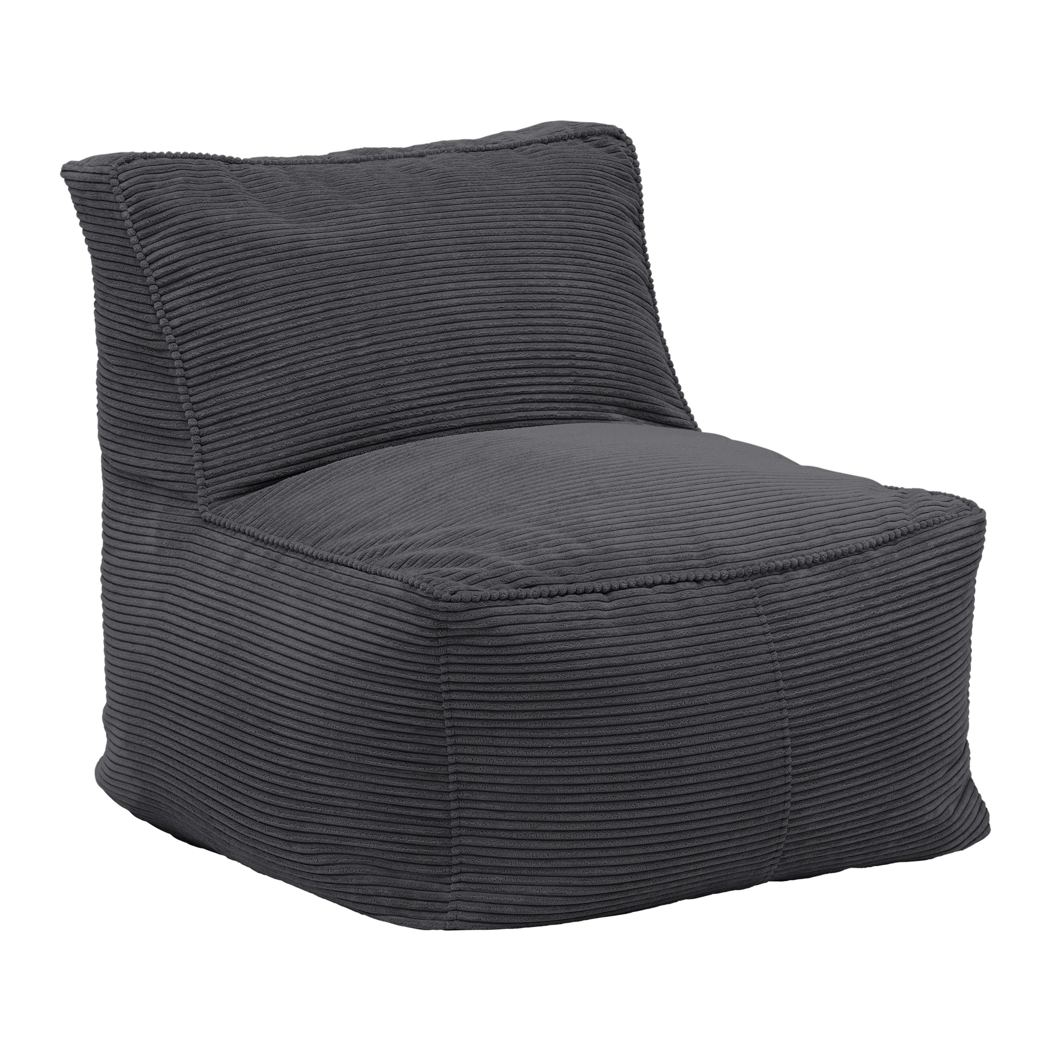 Sitzsack Caroline Anthrazit - Anthrazit, MODERN, Textil (75/84/88cm) - Mömax