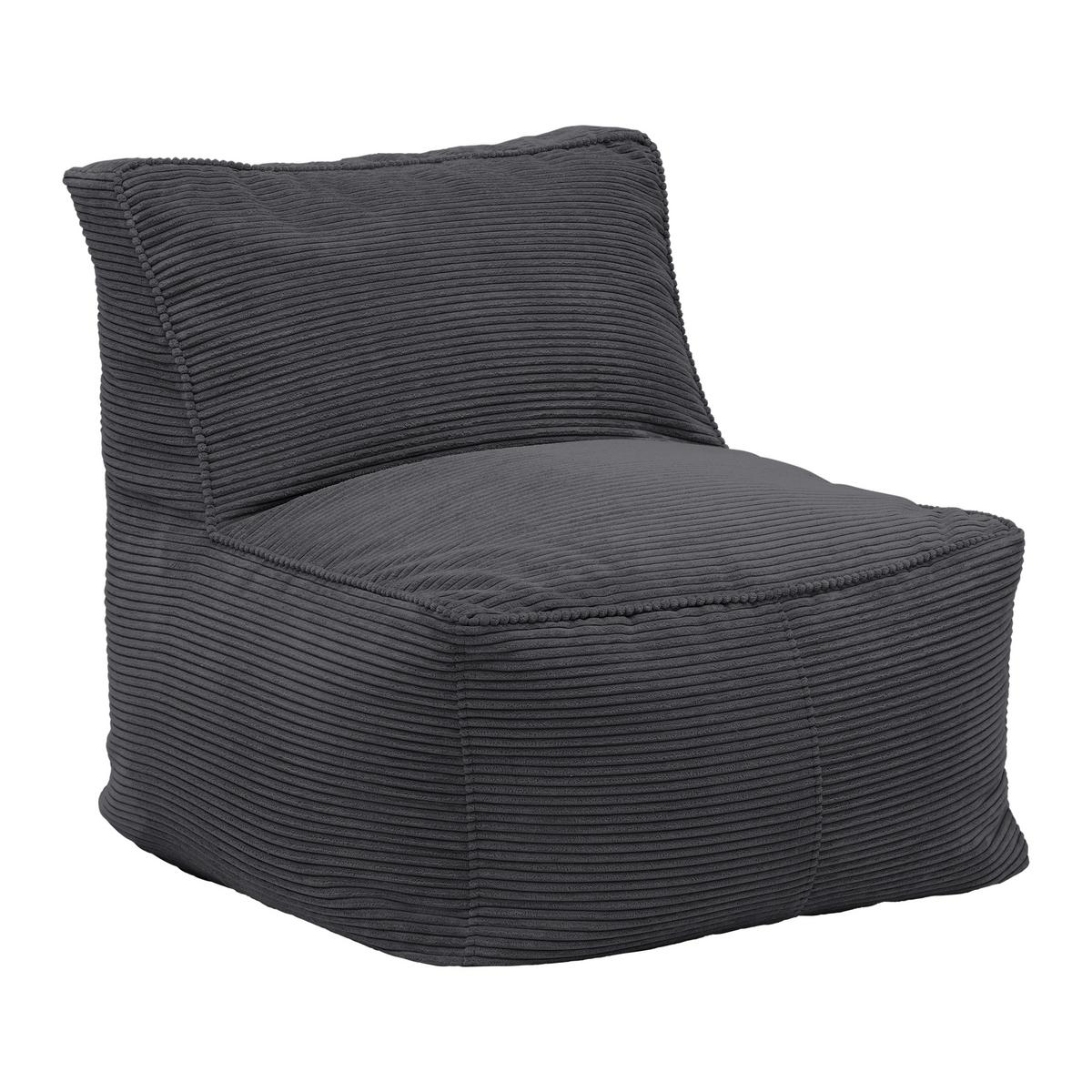 Sitzsack Caroline Anthrazit - Anthrazit, MODERN, Textil (75/84/88cm) - Mömax