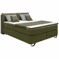 Boxspringbett in Olivgrün ca. 160x200cm - Alufarben, KONVENTIONELL, Karton/Naturmaterialien (160/200cm) - Modern Living Boxspringbett in Olivgrün ca. 160x200cm - Alufarben, KONVENTIONELL, Karton/Naturmaterialien (160/200cm) - Modern Living